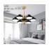 Lampa wisząca LED z pilotem czarno-złota 65cm L054